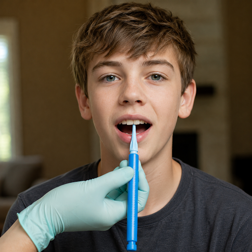 child receiving airway therapy